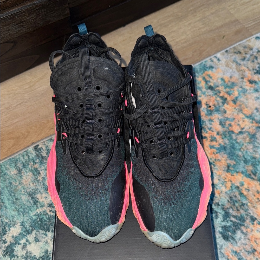 adidas Tray Young 3 black , orange , pink ( no insoles)